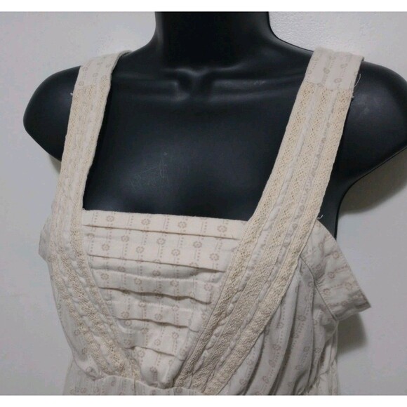 Vtg Billabong Beach Vibes Mini Dress Women's L Cream Swim Cover Up Jersey Knit - Picture 5 of 13